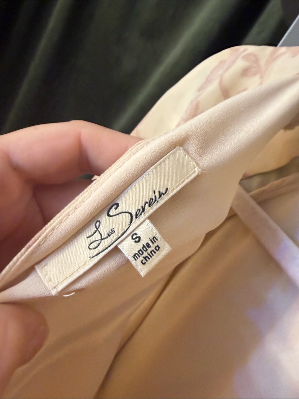 Los Sereno Satin Slip Chemise in Blush